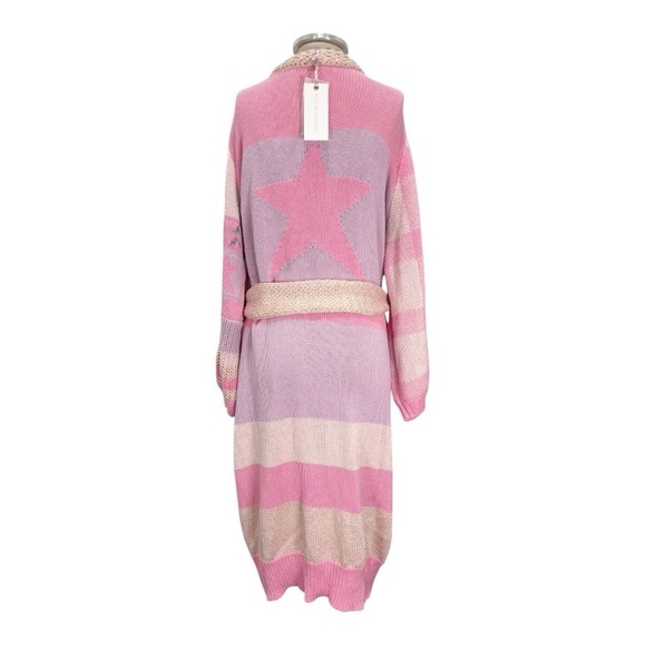 LoveShackFancy Grayson Star Duster Cardigan Coatigan Size M/L NEW - Picture 7 of 14